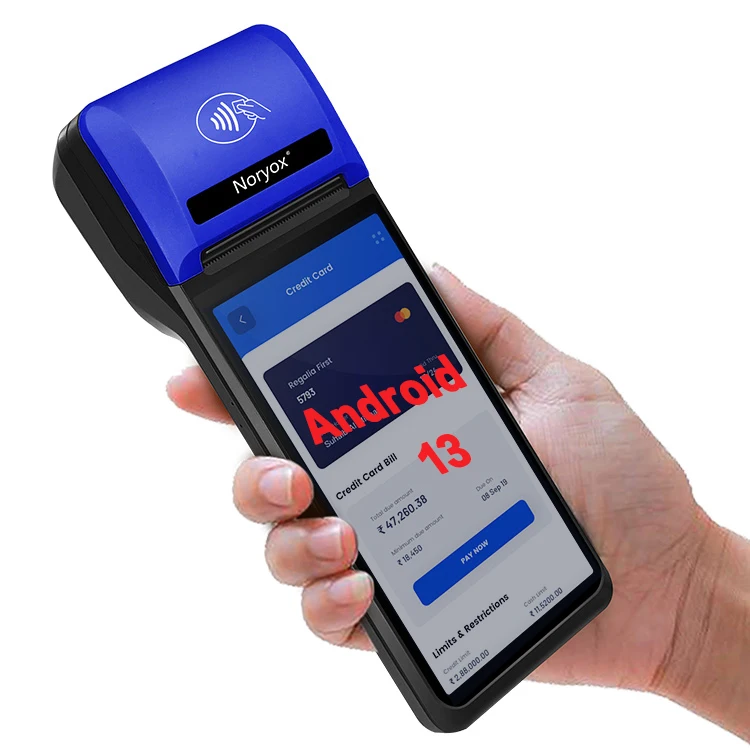 

2024 Android 13 Ручная POS-система 4G WiFi Биллинг POS-машина Кассовый аппарат 6-дюймовый все в одном Smart POS-терминал NB55 Pro-6