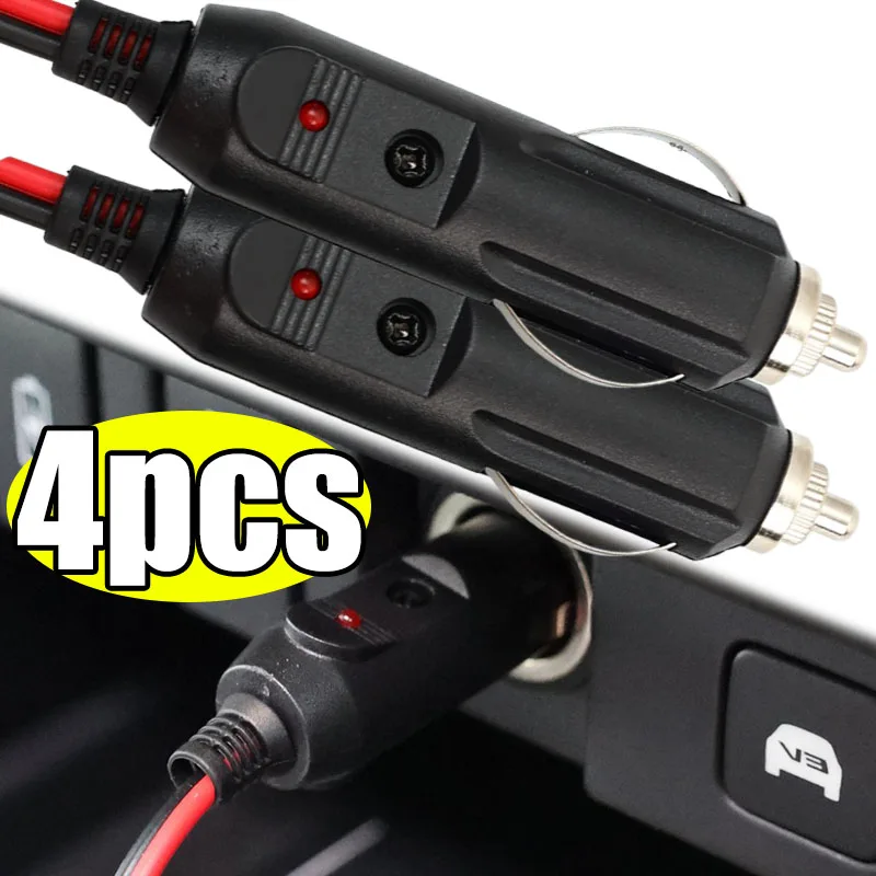 

Автомобильный 20А мужской автомобильный прикуриватель светодиодный разъем адаптер Sigaretten Aansteker авто медный провод высокой мощности 12 В 24 В