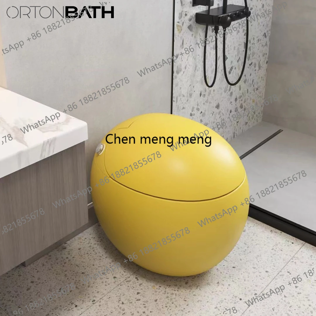Smart Automatic Intelligent Oval Round Ceramic Egg Shape One Piece Ceramic Toilette Bowl One Piece Toilet Glossy White