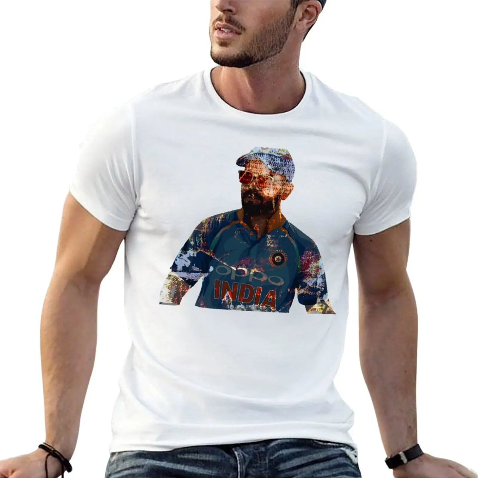 

Вирт Кохали, команда Индия, футболка, хлопковые футболки, мужские футболки из 100% мужчин, футболка с рисунком