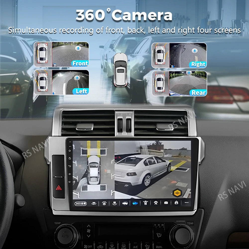 Android 16 For Toyota Land Cruiser Prado 150 2013 - 2017 2K QLED Android Car Radio Multimedia Video Player GPS Stereo CarPlay