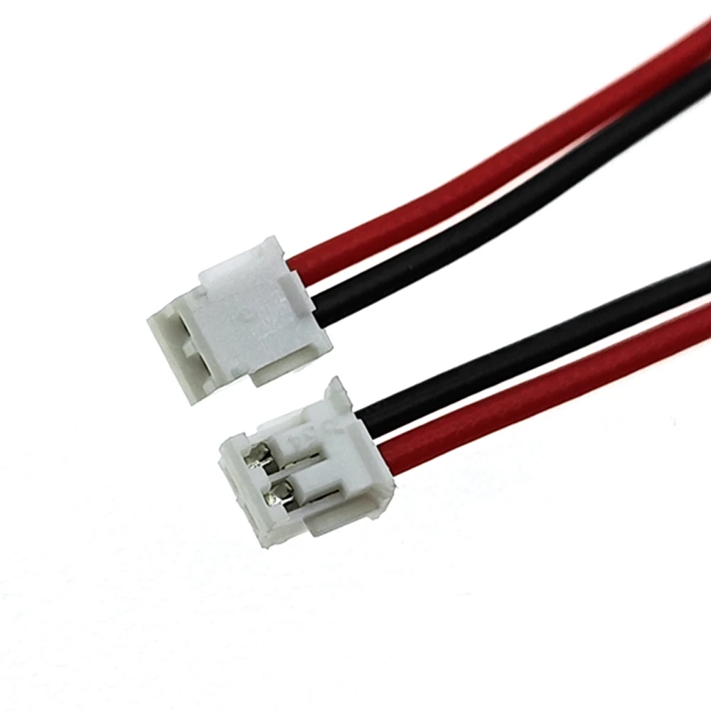 100 SETS Mini Micro ZH 1.5 2-Pin JST Connector with Wires Cable 100mm/150mm/200mm