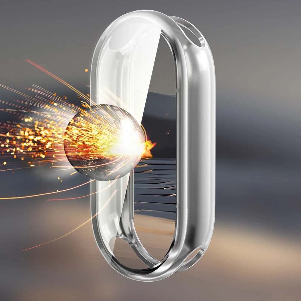 حافظة لهاتف Xiaomi Mi Band 9 ملحقات الساعة بأشرطة شاملة ناعمة من مادة البولي يوريثان الحراري وغطاء حماية للشاشة MiBand 9 #2