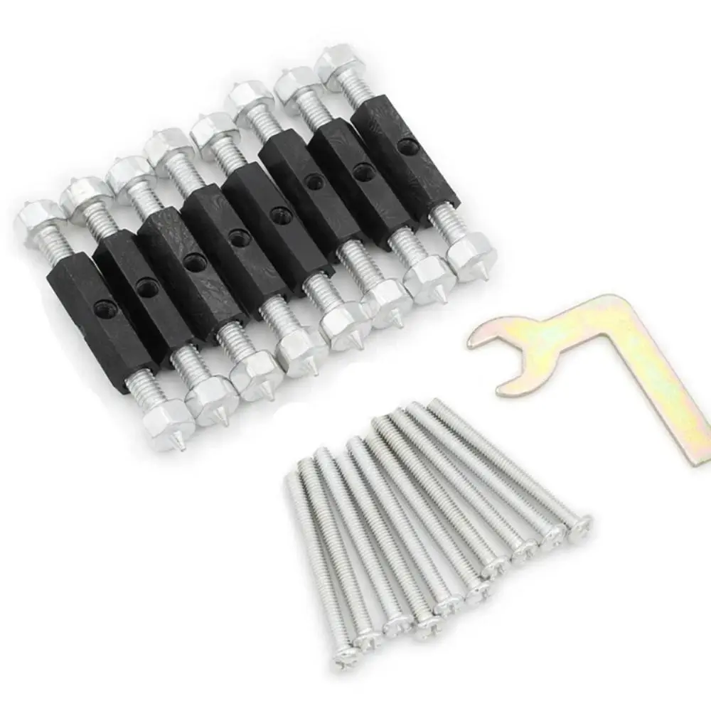 

Adjustable Screws Cassette Repairer 10 PCS Set Replacement Parts Dark Box Repair With Wrench Fixed Wall Repair Switch Socket Box