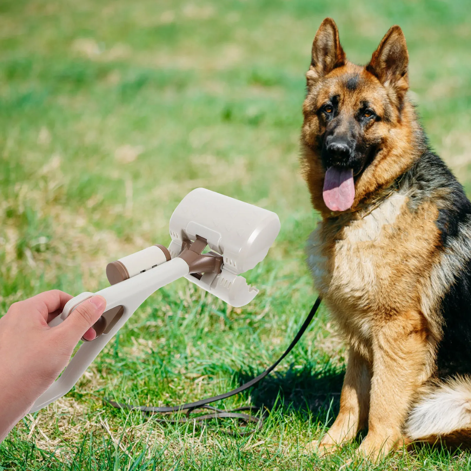 

Handheld Dog Pooper Scooper Large Capacity Picker Dog Waste Tool for Parks Yards and Walks Heavy Duty Reusable