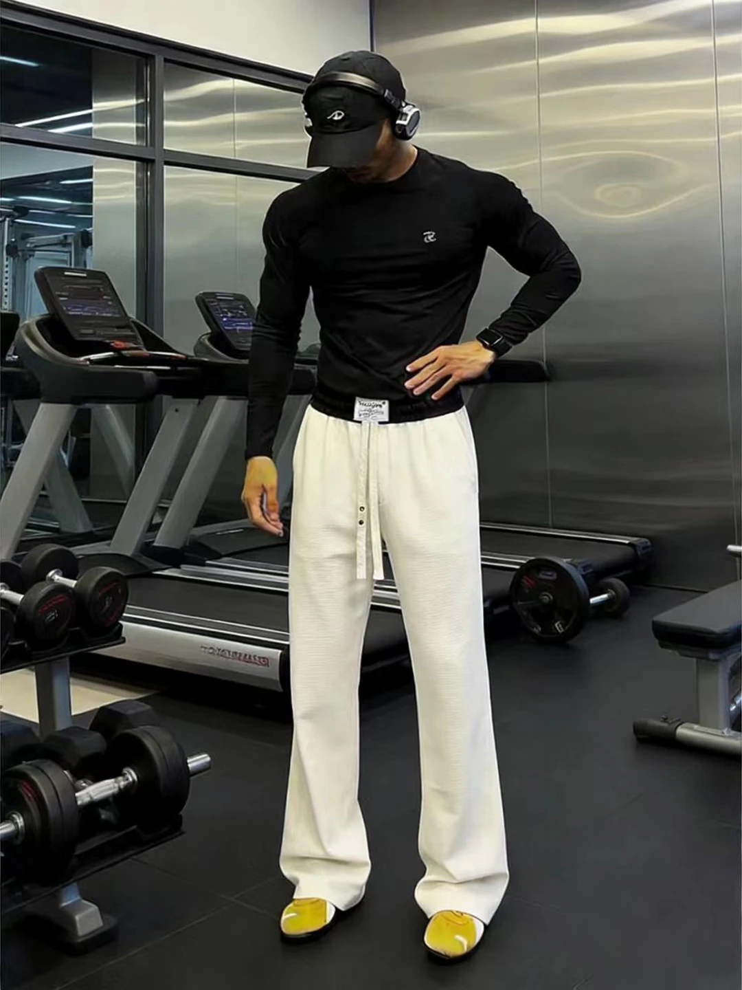 

Мужские повседневные брюки American Slim Fit для весеннего сезона, плотные, с вырезами, в стиле Cleanfit, с изогнутым кроем