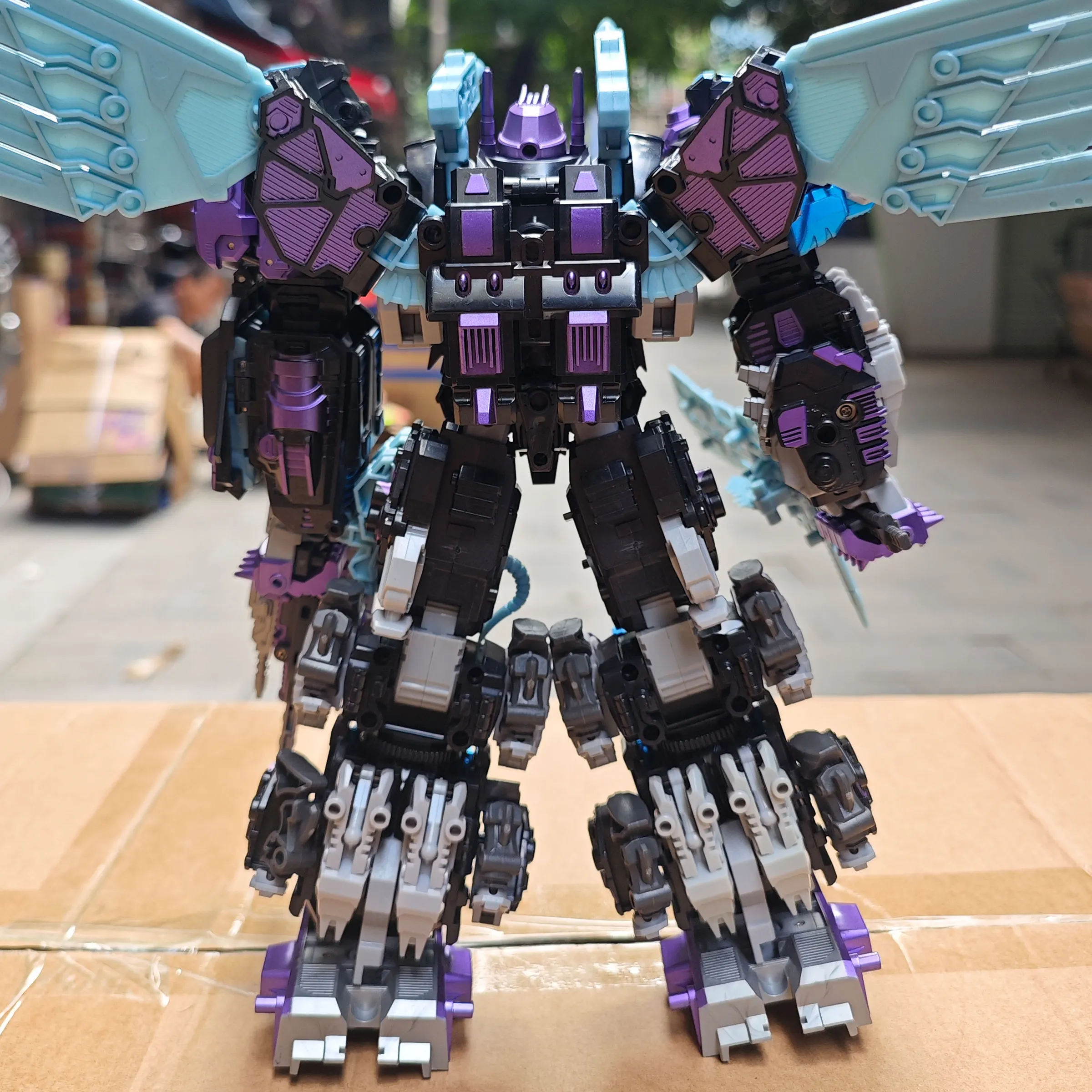 TENGYANG 30 CM DARK Predaking Transformation Predacons 5 IN 1 Action Figure Speelgoed GEEN DOOS