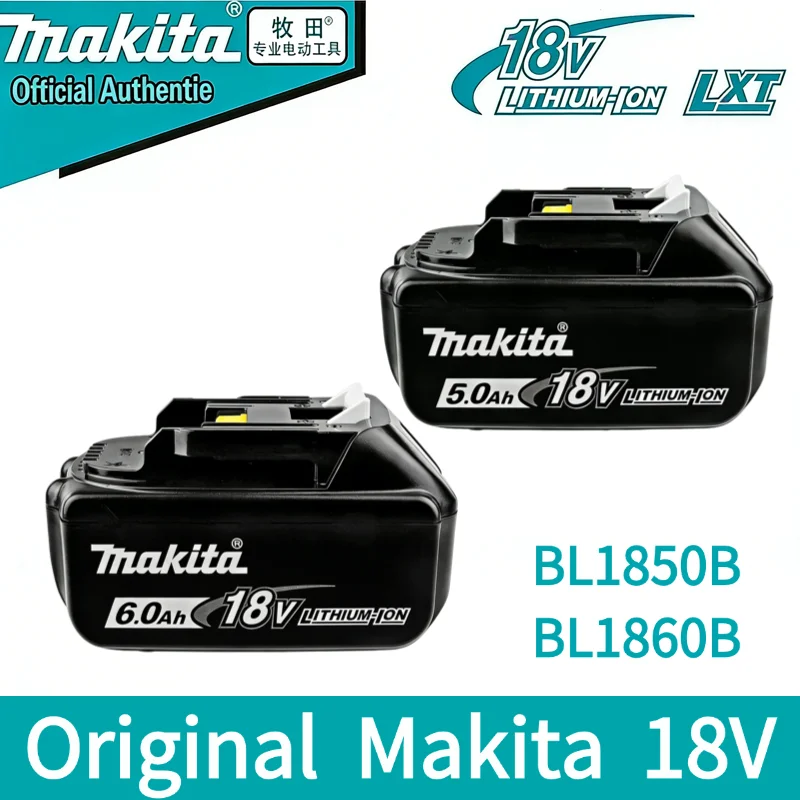 

100% original Makita 18V battery 6.0Ah 9.0AH rechargeable battery Makita 3.0Ah 5.0Ah charger BL1850B BL1860B power tool battery