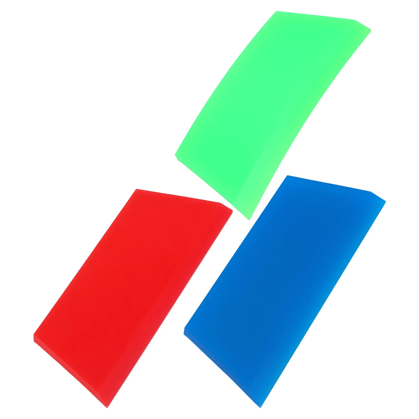 

3pcs Film Scraper Set Car Wraps Squeegee Tool for Windows Glass Cleaning Auto Vinyl Wrap Red Green Blue PP Material Durable