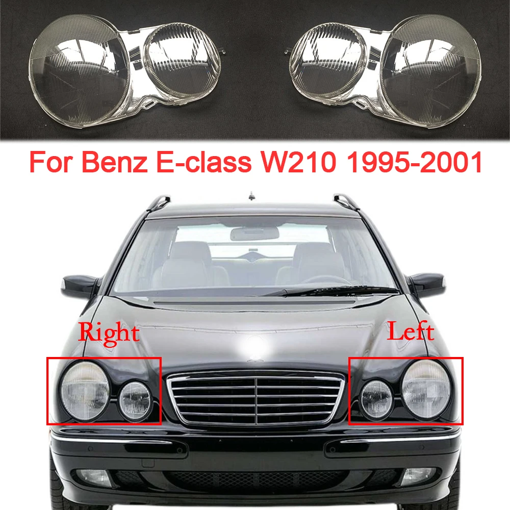 Pokrowiec reflektor samochodowy Mercedes Benz E-class W210 1995-2001 Faros Delanteros wymienne osłony reflektorów do samochodu