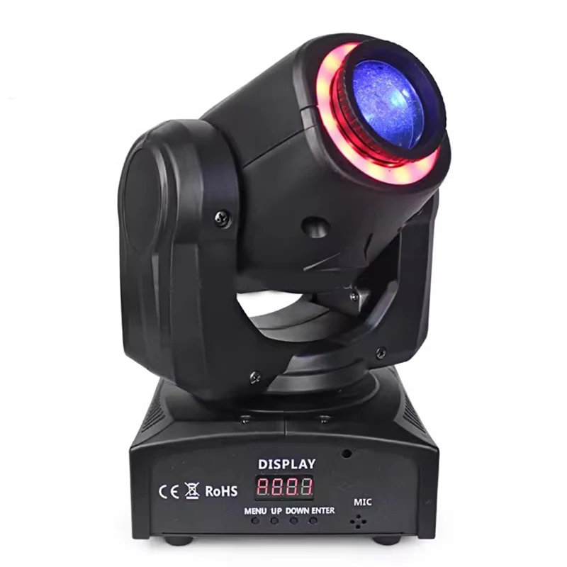 Led Moving Head Light Party Dj Disco  Stage Lighting Light 30w Mini Portable Gobo Projector Spot Moving Head Light