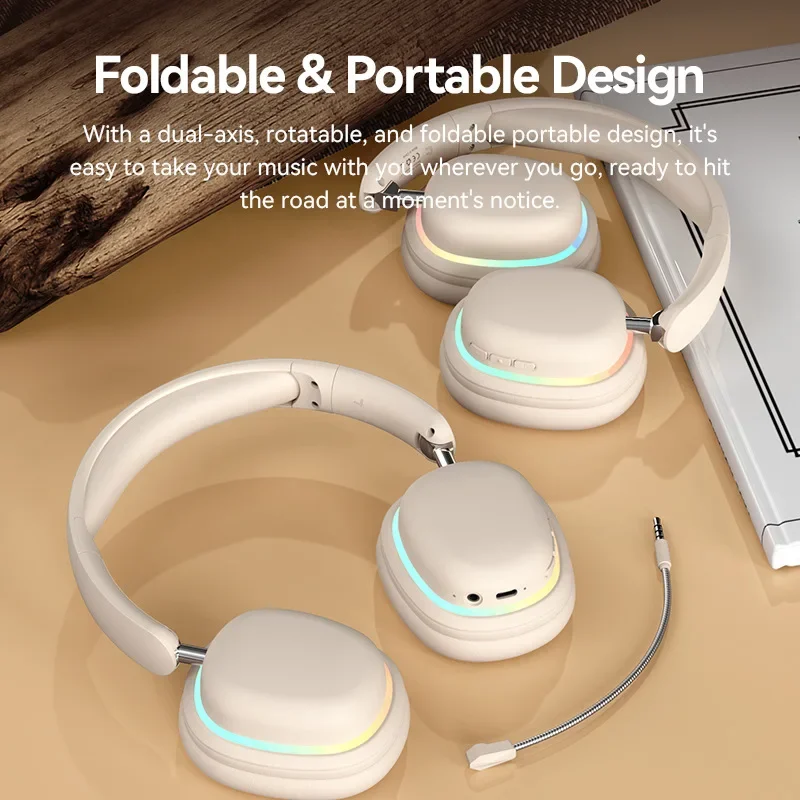 Novo SY-T3 bluetooth 5.3 fone de ouvido sem fio com hd destacável microfone estéreo alta fidelidade subwoofer música fone de ouvido com cancelamento de ruído