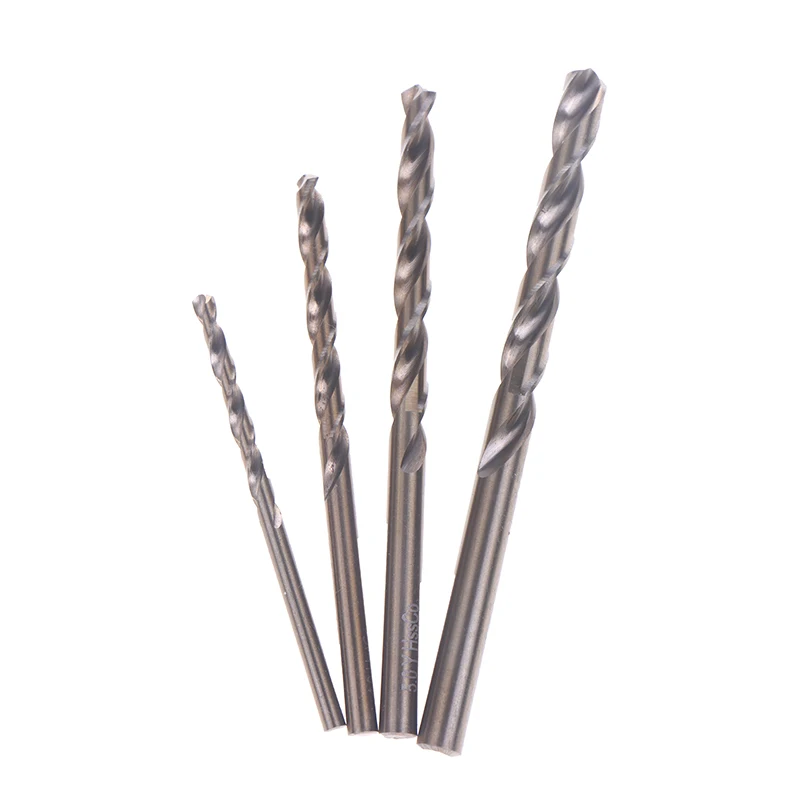 고품질 3/4/5/6mm M35 코발트 코팅 트위스트 드릴 비트 목재 금속 구멍 커터 스테인레스 스틸 목재 금속 드릴링