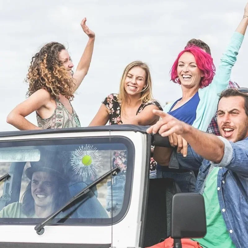 3D шаровая ударная наклейка на окно, реалистичная наклейка из разбитого стекла для автомобиля, внедорожника, грузовика, забавный аксессуар для розыгрыша, спортивная шутка, украшение