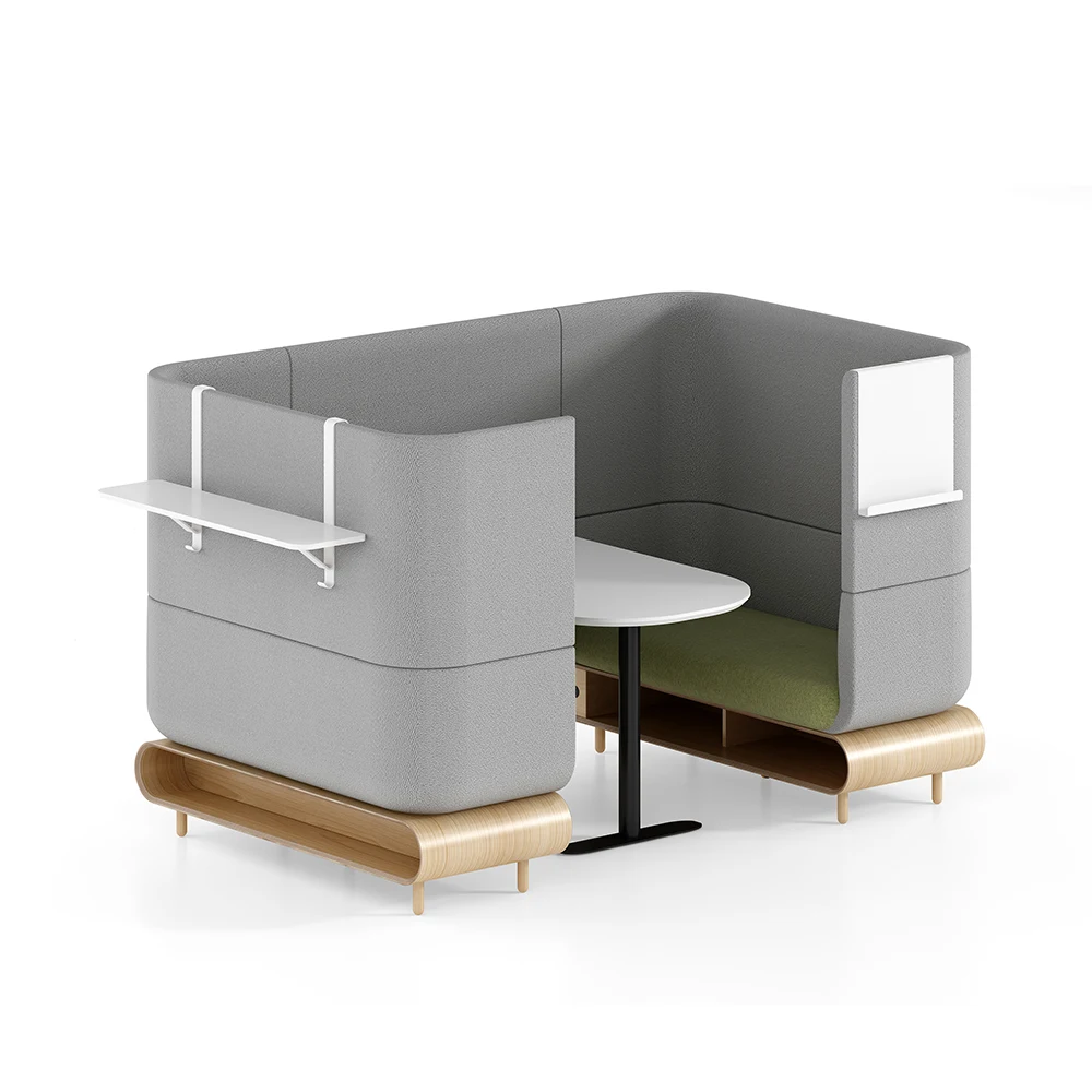 #Modern Wood Library Bench Furniture Reading Table and Chairs Set for Office School Hotel & Commercial Spaces