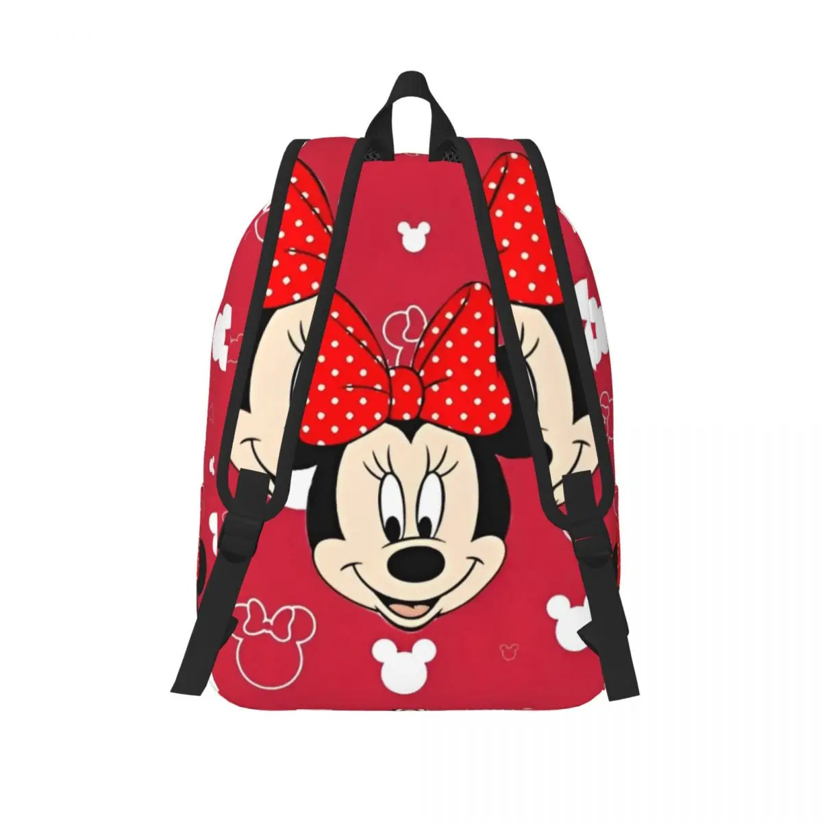 Disney mickey mouse minnie mochila para o jardim de infância escola primária estudante sacos de livro menino menina crianças mochila com bolso
