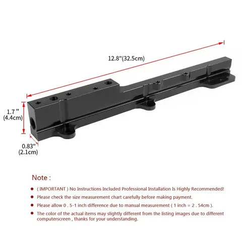 Aluminum Alloy High Volume Fuel Rai With Logo High Volume Fuel Rail Kit for Honda D-Series D15B7 D15B8 D16A6 D16Z6 10 best sales honda d15b7 - №10
