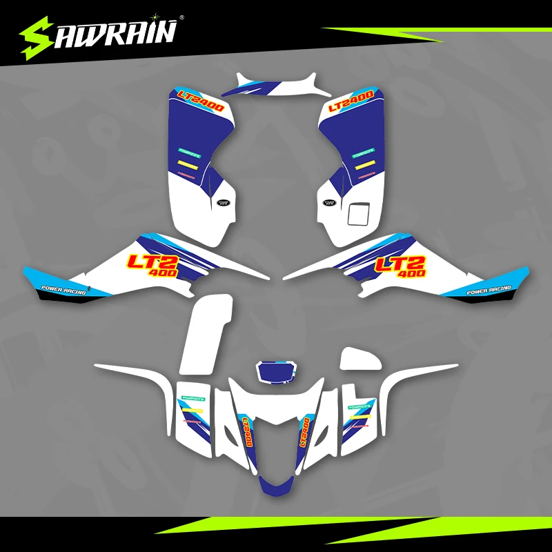 

Sawrain Motorcycle Graphics Backgrounds Decal Stickers Kits for SUZUKI 03-08LTZ400 KFX400 04