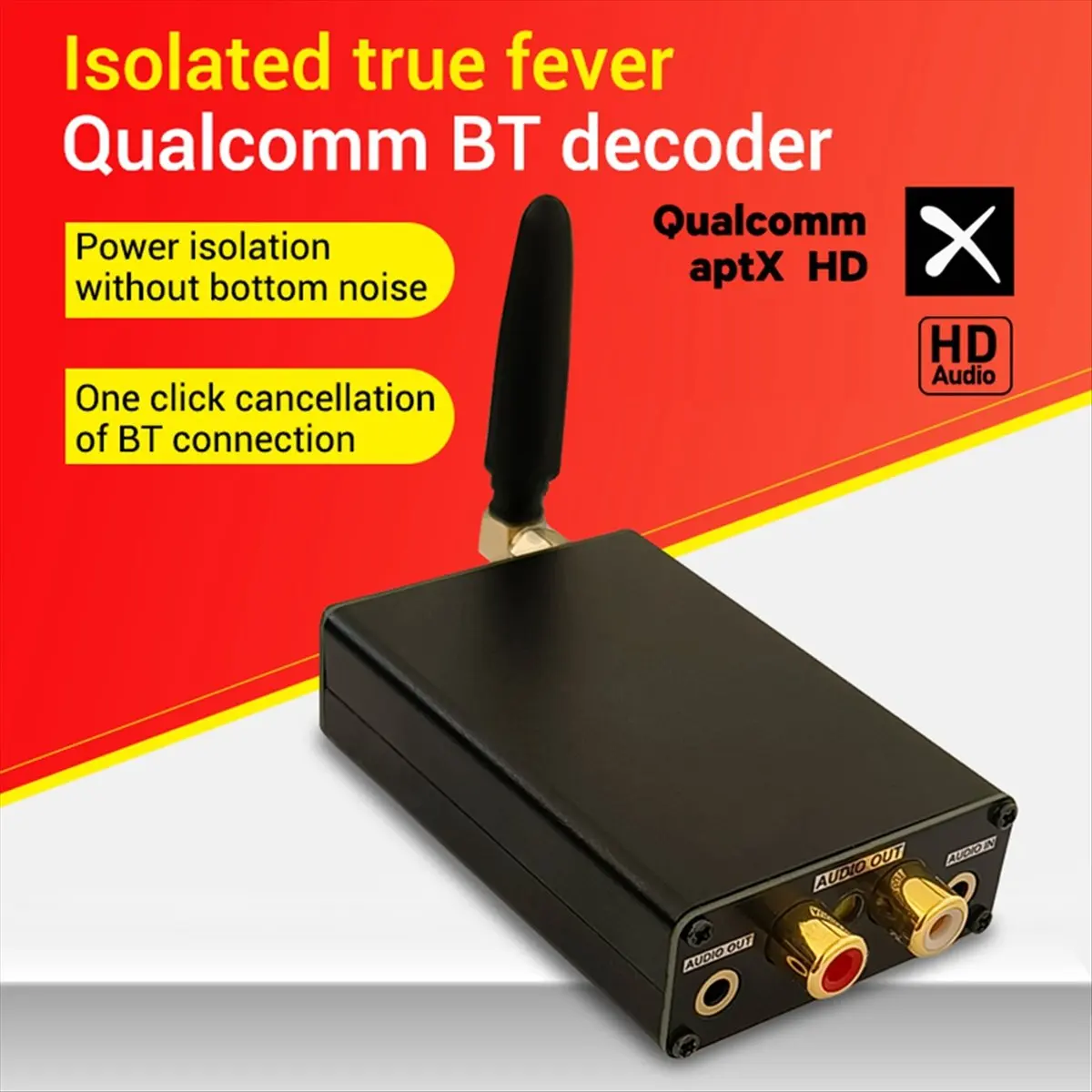 QCC3034 Isolated Audiophile-grade Lossless Bluetooth5.0 Decoder Receiver Preamplifier Board Support