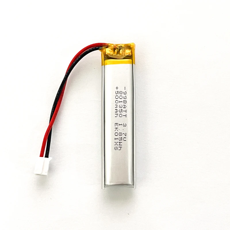 8 szt. 3.7V 500mAh 801350 081350 Polimerowe Litowo-Polimerowe Akumulatory Litowo-Polimerowe do Ładowania do Słuchawek Bluetooth, Głośników, Poidła dla Zwierząt, Termometru — zdjęcie produktu 2
