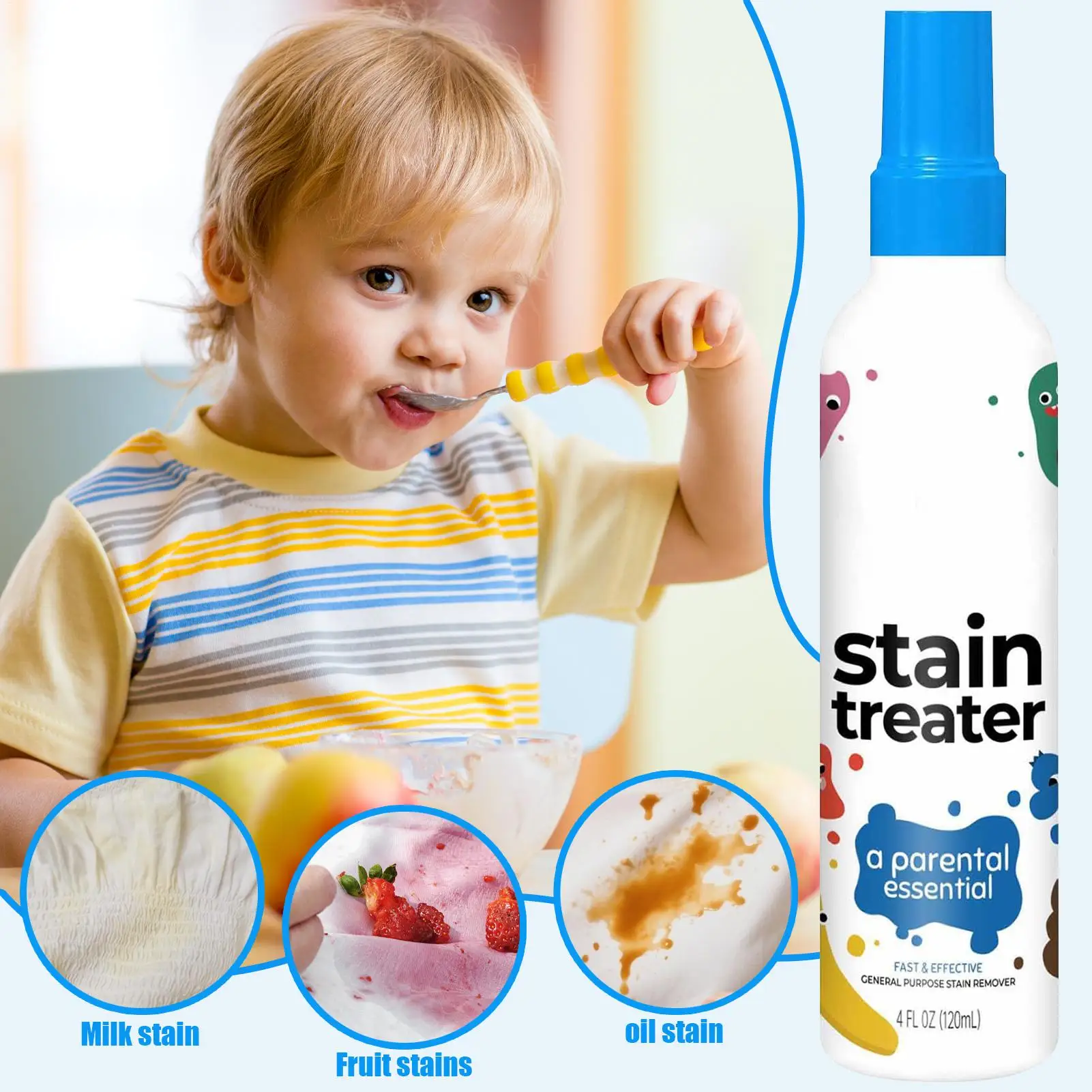 Stain Remover Spray Portable Stain Treater For Laundry Fabric Oil Remover Clothing Stain Remover For Clothes Stain Treater Spray