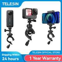 TELESIN Cycling Motorcycle Clip 360° Super Clamp 1/4\