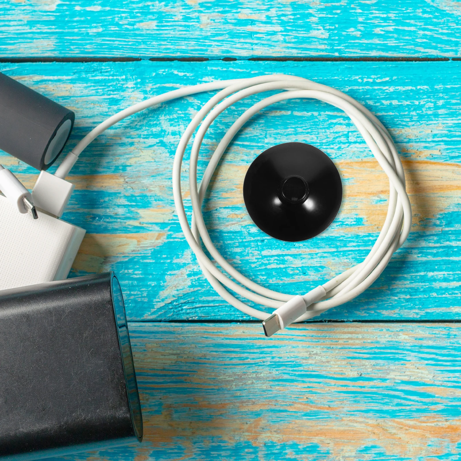 

20Pcs Cable Holder Flat Top Open Clamp Suction Cups for Wall Cable Management Cord Organizer Reusable for Home Office