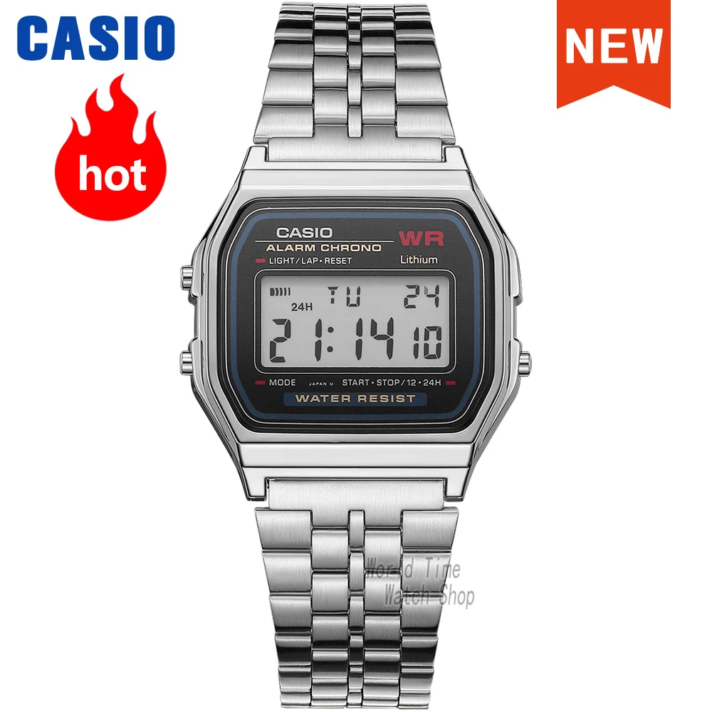 Casio watch 골드 시계 남자 브랜드 최고 럭셔리 디지털 방수 석영 남성 시계 스포츠 군사 손목 시계 Часы мужские relogio masculino reloj hombre erkek kol saati montre homme zegarek meski A168WG-9 