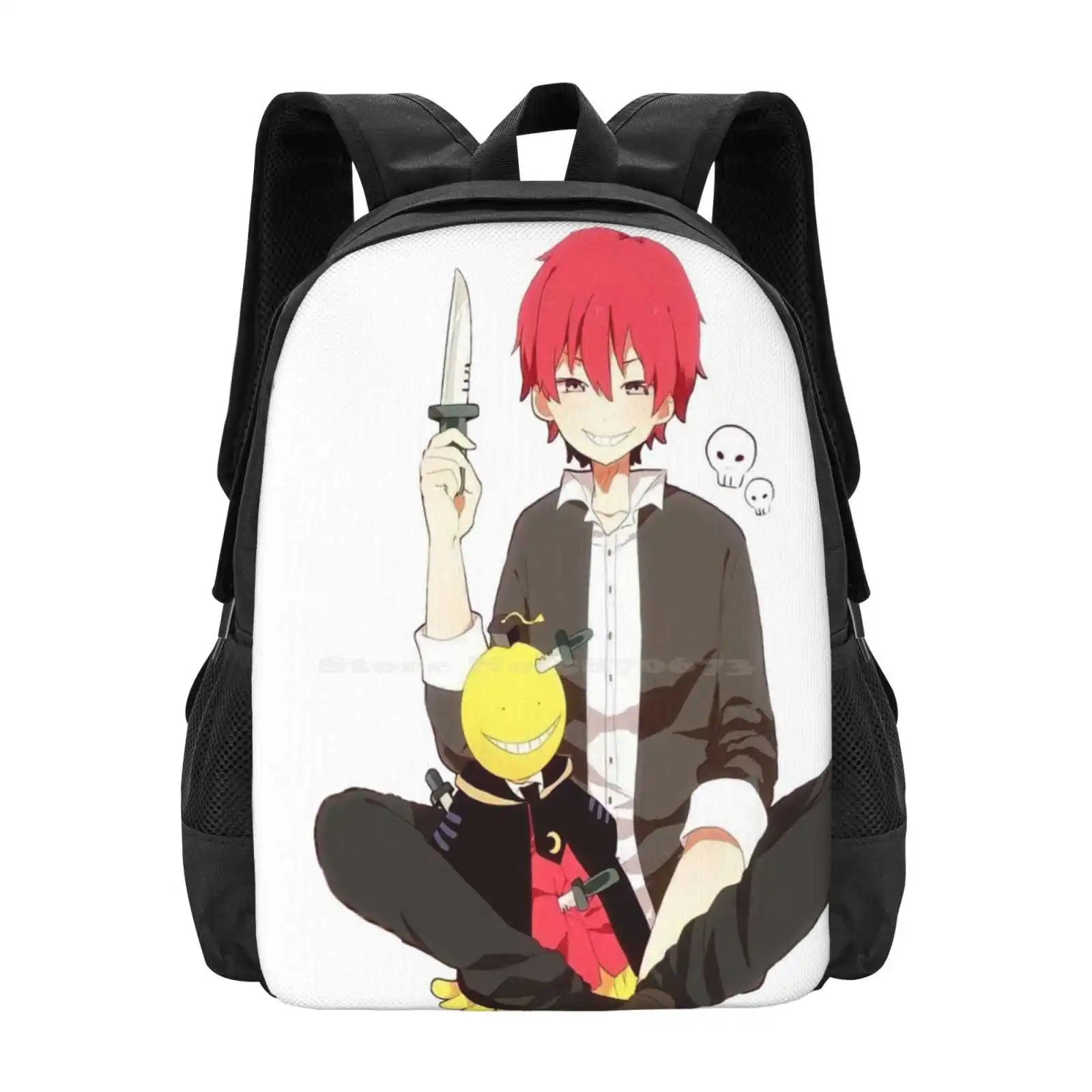 

Chibi Koro & Karma Akabane : Assassination Classroom School Bags For Teenage Girls Laptop Travel Bags Assassination Classroom