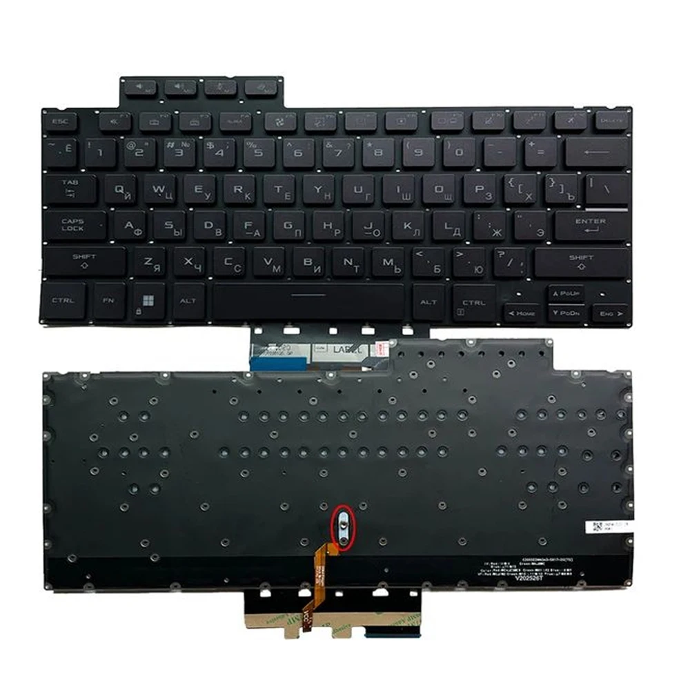 XIN-Russian Backlit Laptop Keyboard For ASUS ROG Zephyrus G14 GA402 GA402XI GA402XU GA402XY GA402XV GA402XZ GA402R GA402RJ