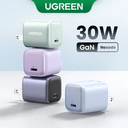 【US Plug】UGREEN GaN 30W Fast Charger for iPhone 15 14 13 PD3.0 Charger for iPad Pro samsung Xiaomi Type C Mobile Phone Charger