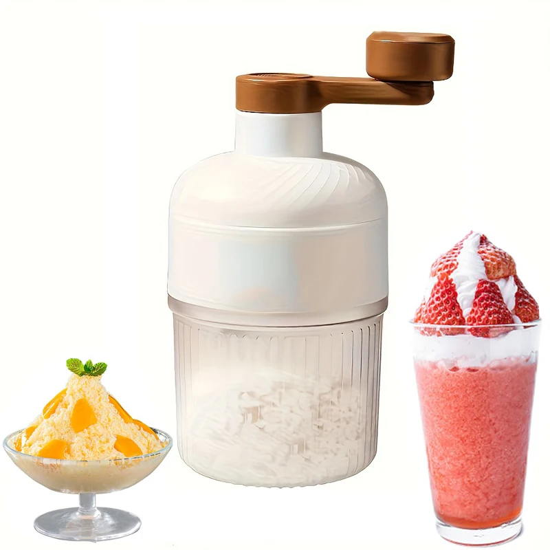 Manuelle Eiszerkleinerer, kleine Eismaschine, Smoothie-Maschine, kabellose Eisherstellungsbox, tragbarer Eiszerkleinerer für den Haushalt