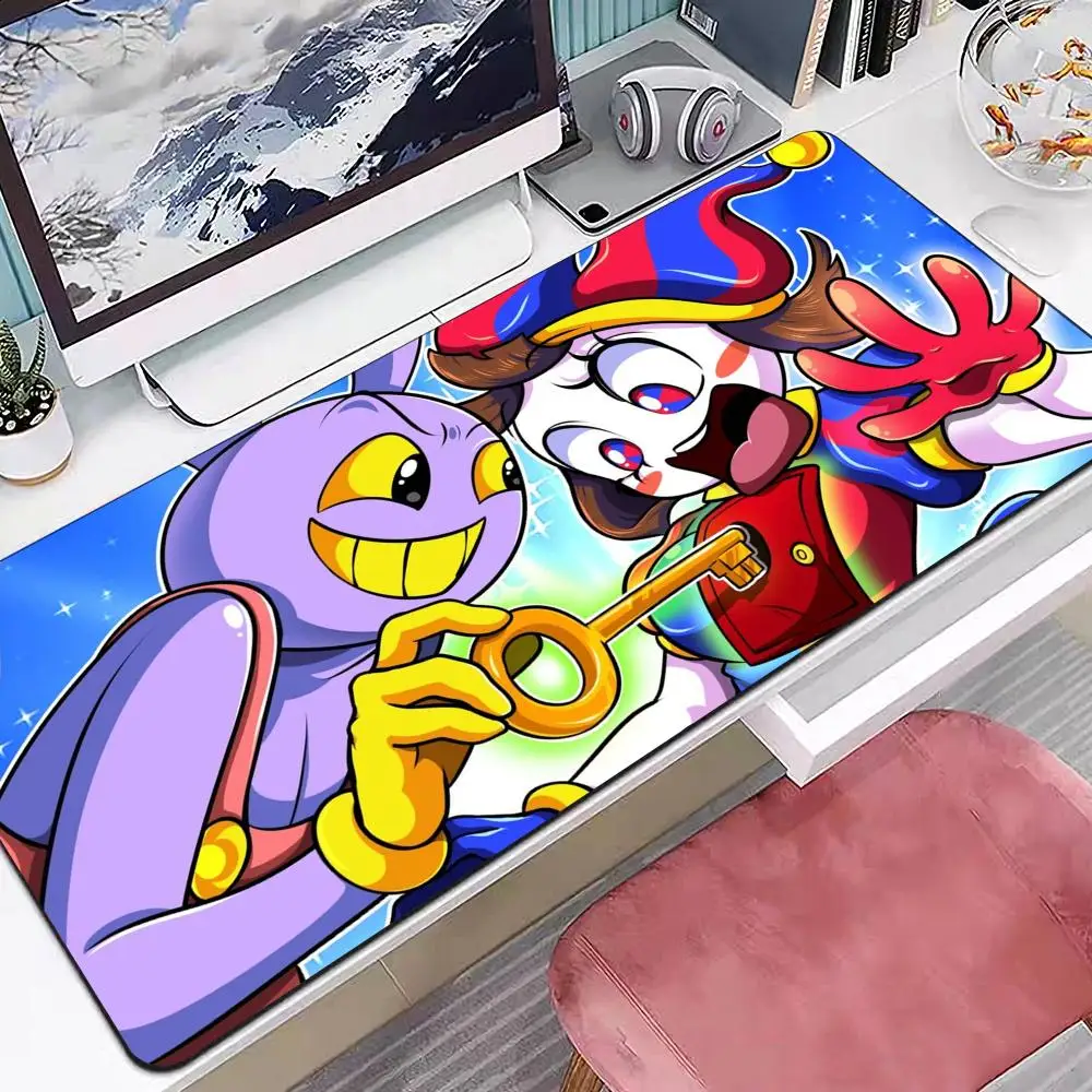 

Мультяшный удивительный цифровой коврик для мыши C-Circus, несколько размеров, большой квадратный коврик для компьютерной офисной игры, настольные коврики, резиновые противоскользящие коврики для мыши