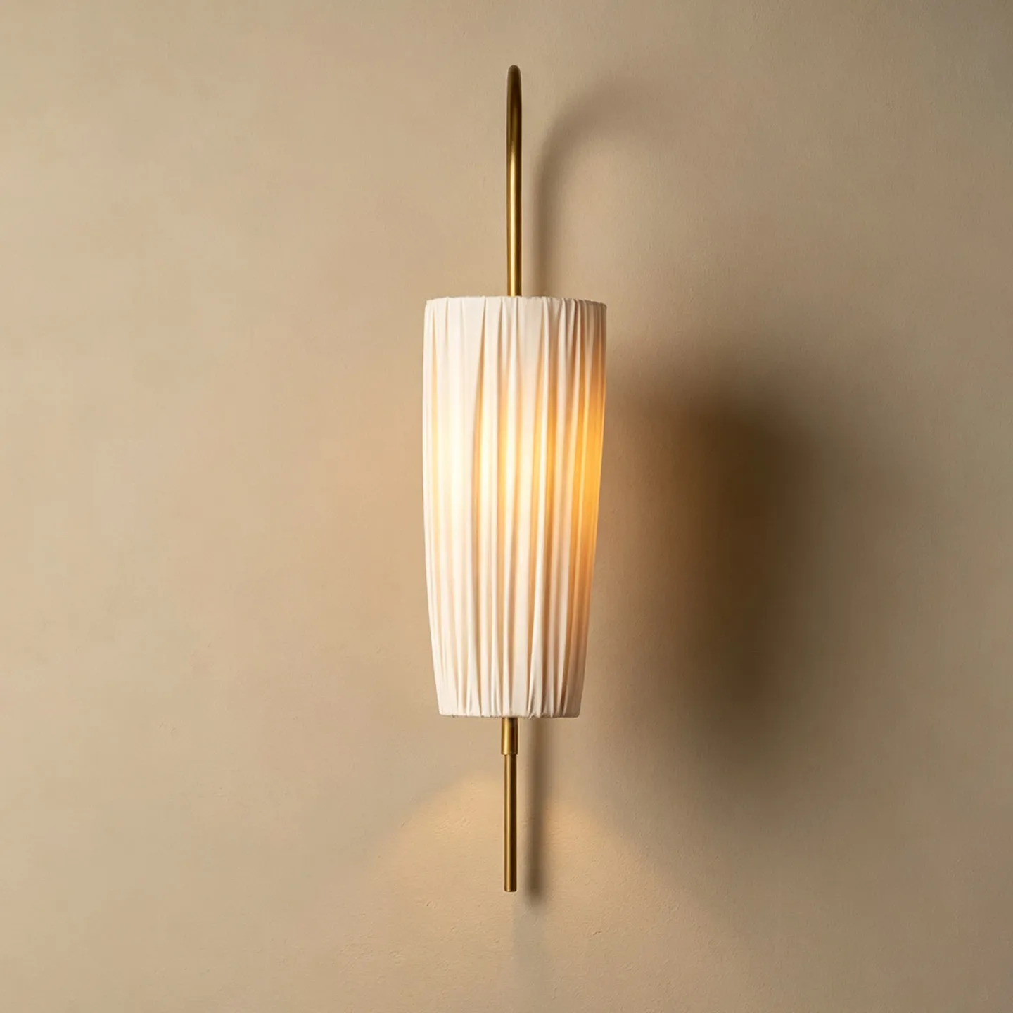 Medieval Pleated Fabric Wall Lamp Light French Bedroom Bedside Lamp Retro Living Room Background Wall Ambient Lamp