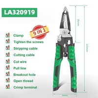 LAOA 9 in 1 Electrician Pliers Wire Cable Cutters LA320919 Terminal Crimping Universal Wire Cutter
