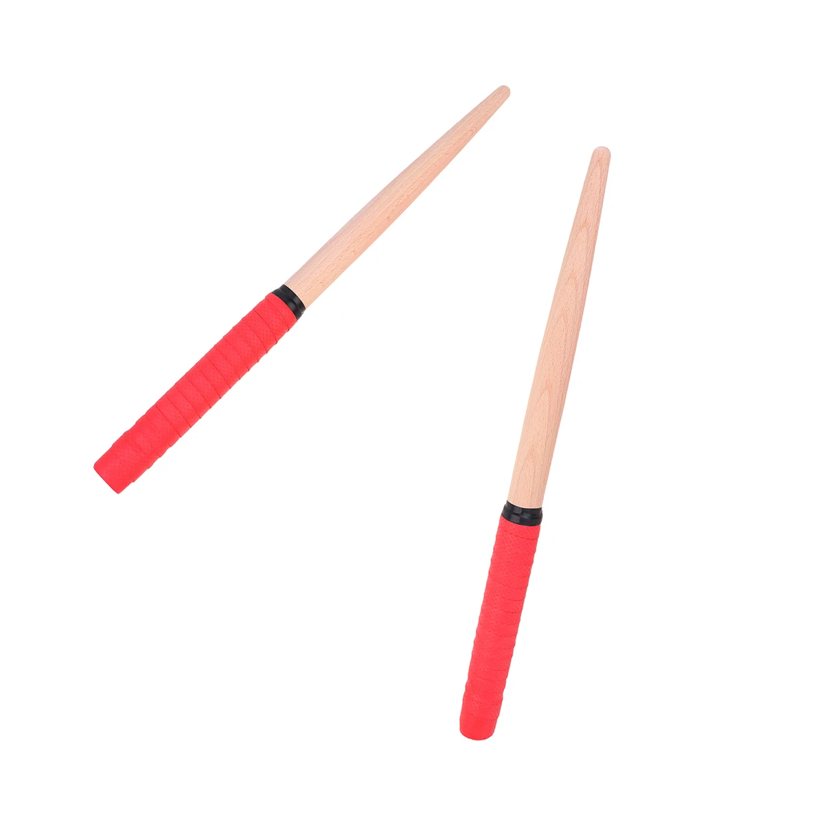 

Drumsticks Wooden Rods Rubber Handle Lightweight Durable Percussion Instruments Accessories Drum Stick Portable