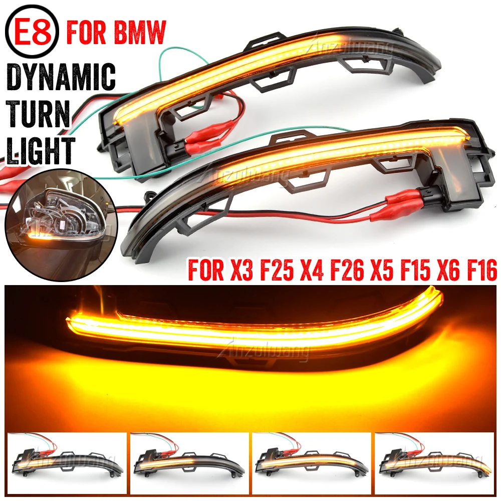 

Dynamic Turn Signal Light Fit for BMW X3 F25 2014-2017 LCI Facelift model Rearview Mirror Flasher Lamp Blinker Indicator