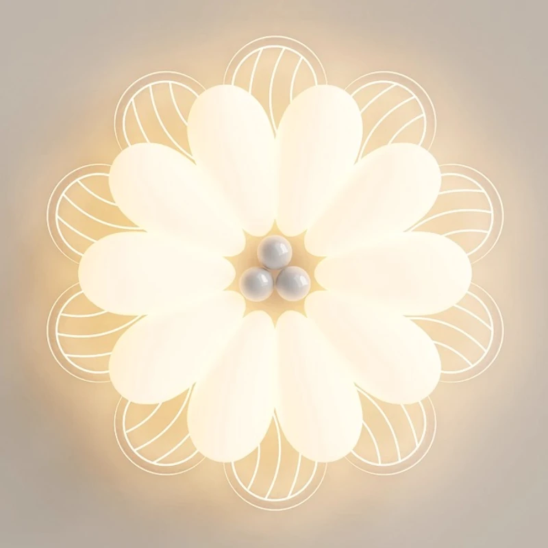 Cream Style Iron Ceiling Lights Eye Protection Simple Modern Room Decoration Study Ceiling Lamps Elegant Indoor Art Luminiares