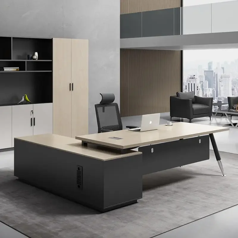 

Boss table simple modern supervisor manager table office and chair combination