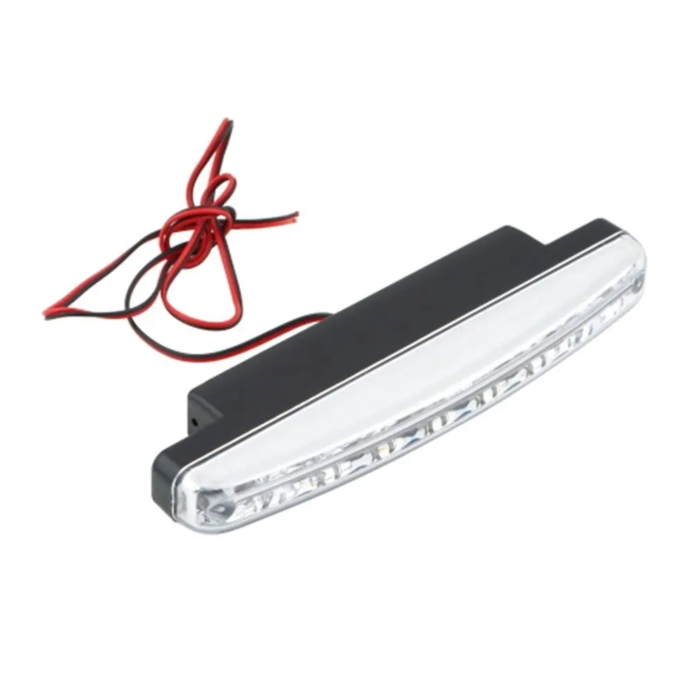 Luz diurna do carro universal, lâmpada de nevoeiro de condução, luz branca brilhante super, lâmpada auxiliar, 8LED, 12V