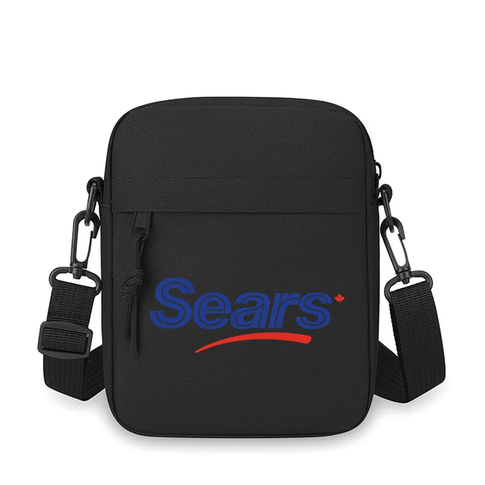 

Blue Sears text and red swoop Men Crossbody Bag Single Shoulder Women Cartoon Anime Film Printing Design Unisex