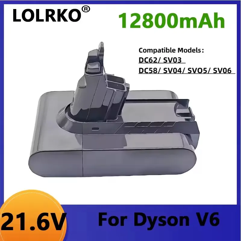 

New V6 21.6V 9800mAh Li-ion Battery for Dyson V6 Battery DC58 DC59 DC61 DC62 Vacuum Cleaner SV09 SV07 SV03 SV04 SV06 SV05