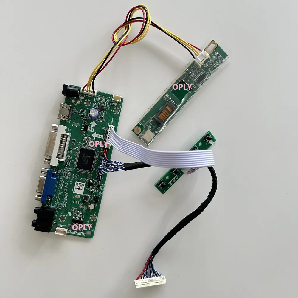 HDMI-compatible DVI VGA M.NT68676 Controller board  for LP171WE2-TL02 LP171WE2 1680X1050 LCD panel Screen monitor 17.1