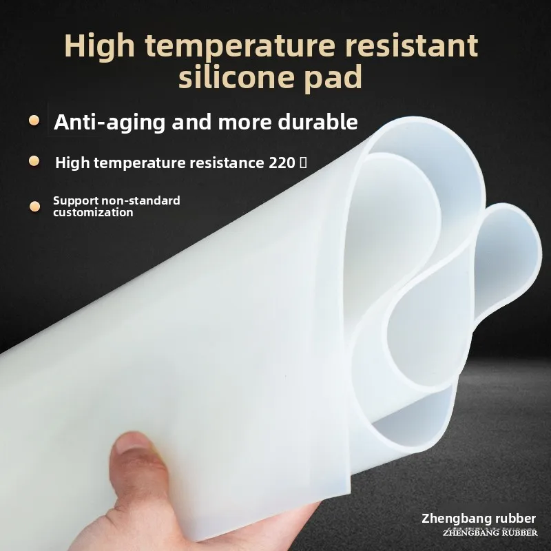 

High Temperature Resistant Silicone Sheet Custom Gasket Shock Absorption Rubber Pad Heat Insulation Seal