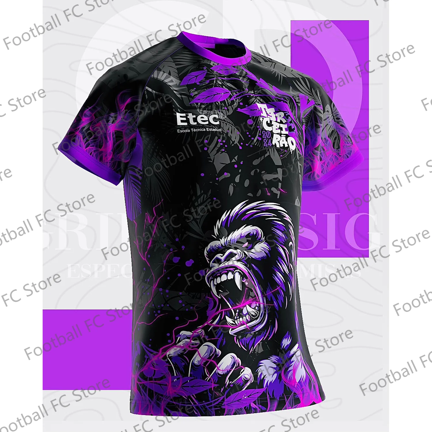 

2024 New Arriavl Summer Special Diamond chimp Design Football Jersey For Adult Soccer T-Shirts