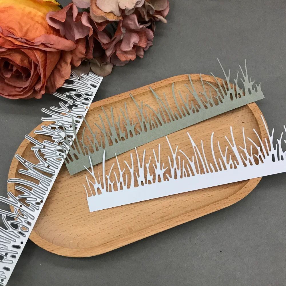 

The edge of the grass Metal Cutting Dies Stencils For DIY Scrapbooking Decorative Embossing Handcraft Die CutsTemplate