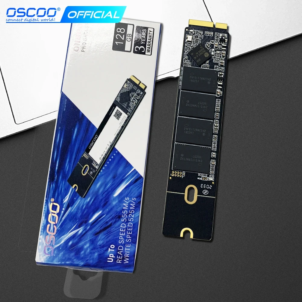 Imagem -06 - Oscoo-unidade de Estado Sólido para Macbook Air 128gb 256gb 512gb 1tb Ssd A1465 A1466 Mid2012 Mac