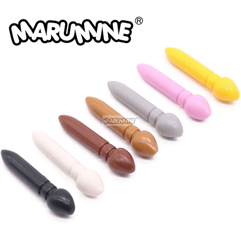 

Marumine Mini Person Blocks Parts 100PCS 93552 Utensil Paint Brush MOC Friend Accessories City View Building Brick Model Kit