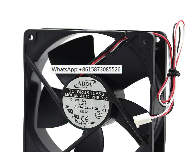 NEW ADDA 12CM double ball bearing ATX 12032 12CM high air volume AD1212HB-Y53 cooling fan