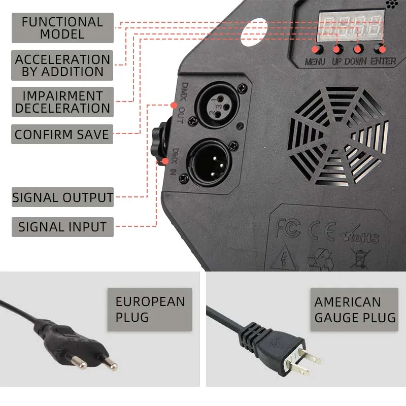 Disco Stage Light RGB DJ Party Strobe Lamp Festival Celebration Ball LED Lighting Fixture Wedding Bar Entertain Venue Laser Lamp